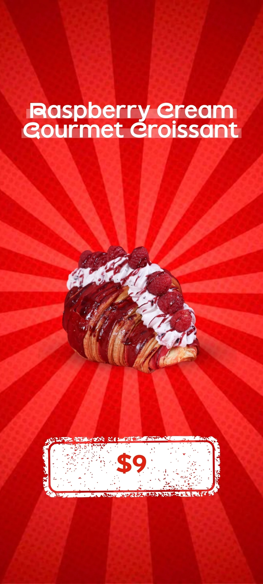 Rasperry Cream Gourmet Croissant